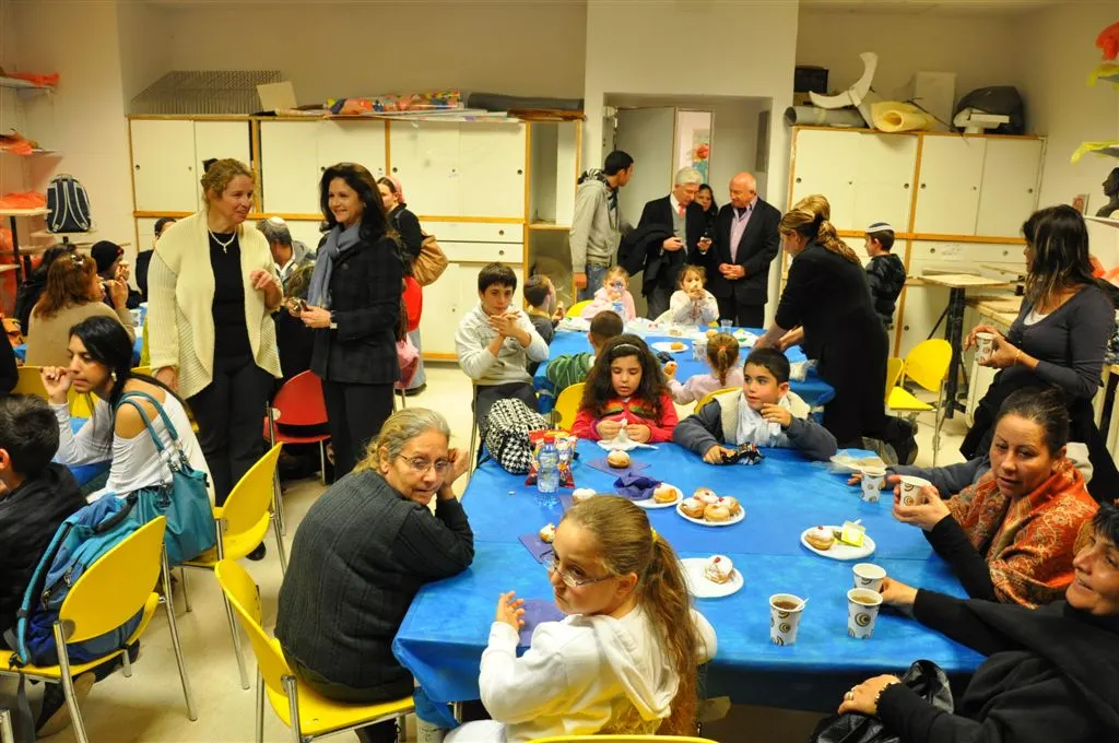 Enjoying the Chanukah Celebration